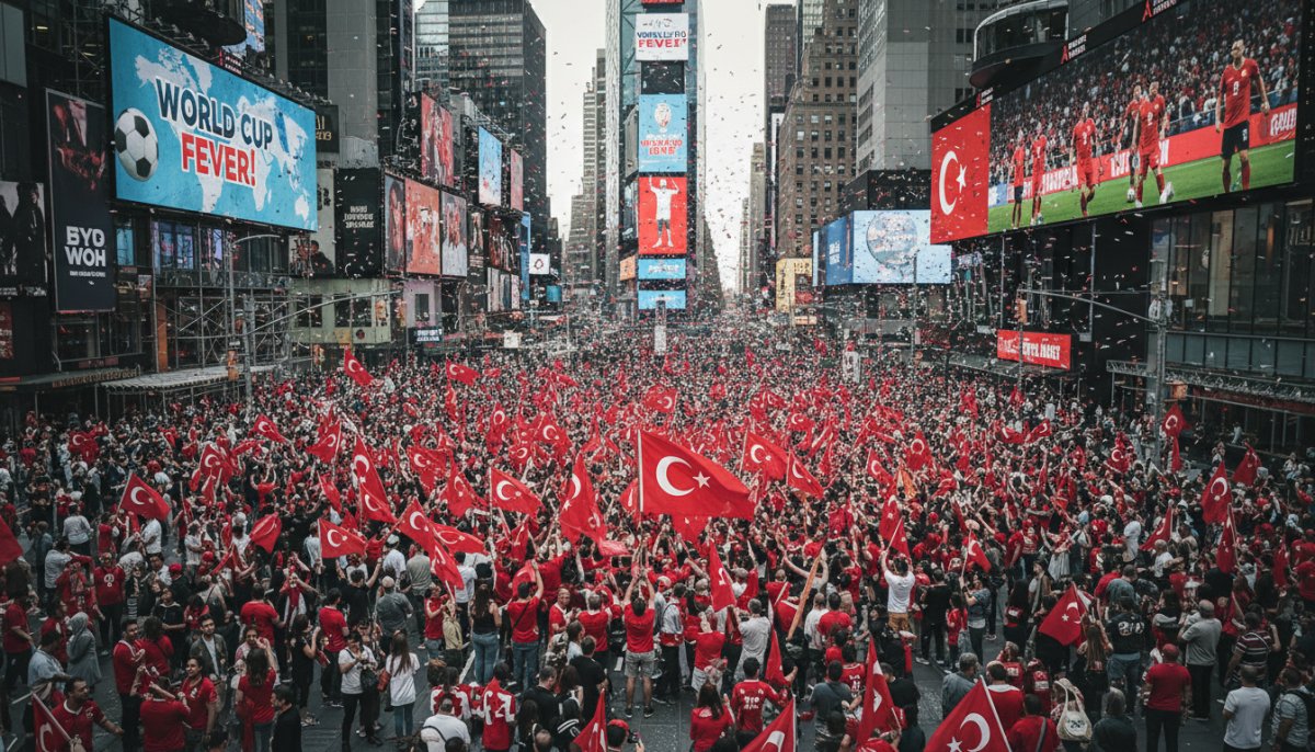 Bize Her Yer Türkiye! Dünya Kupası Heyecanı Yurt Dışına Taşıyor