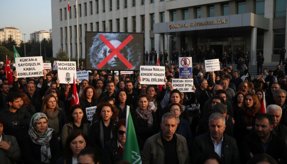 Kur'an-ı Kerim'i şarkı yapan Mohsen Namjoo'ya tepki çığ gibi büyüdü: Çankaya Kaymakamlığı konseri iptal etti