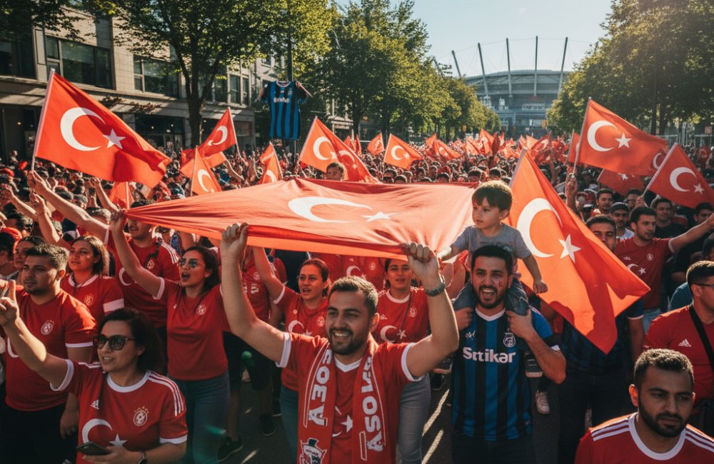 Vancouver sokaklarında Türk taraftarlardan kırmızı-beyaz coşku: Avustralya maçı heyecanı