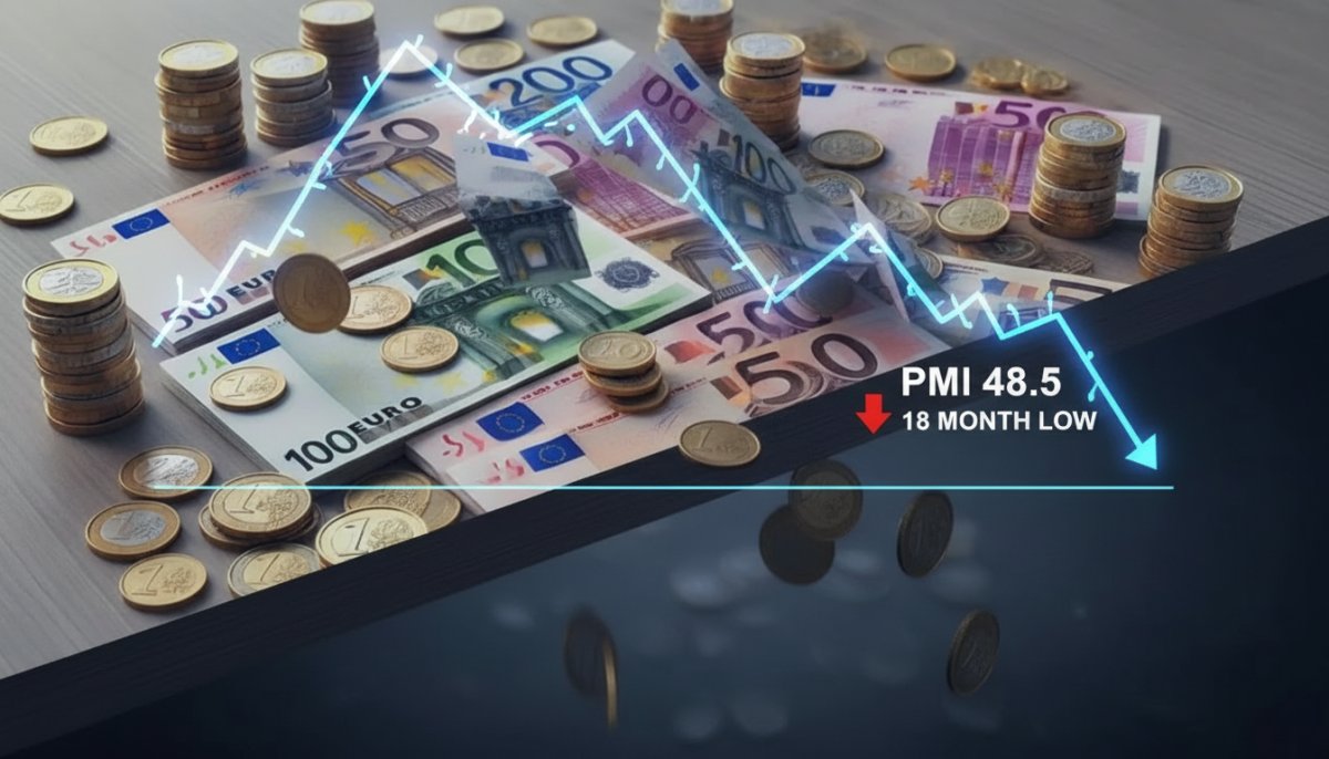 Avro Bölgesi'nde Ekonomik Durgunluk Sinyali: PMI 18 Ayın En Düşüğünde