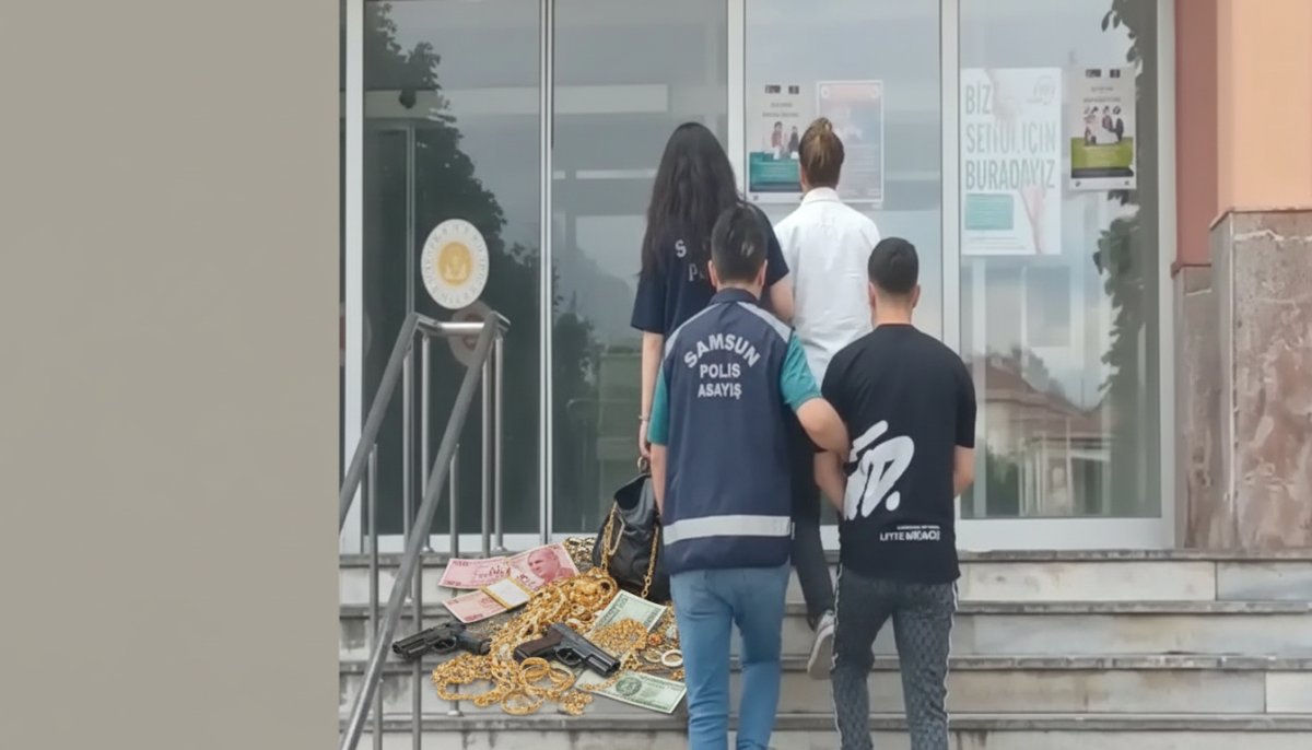 Samsun'da Girdikleri Evden Ziynet Eşyası Çalan 2 Şüpheli Tutuklandı!