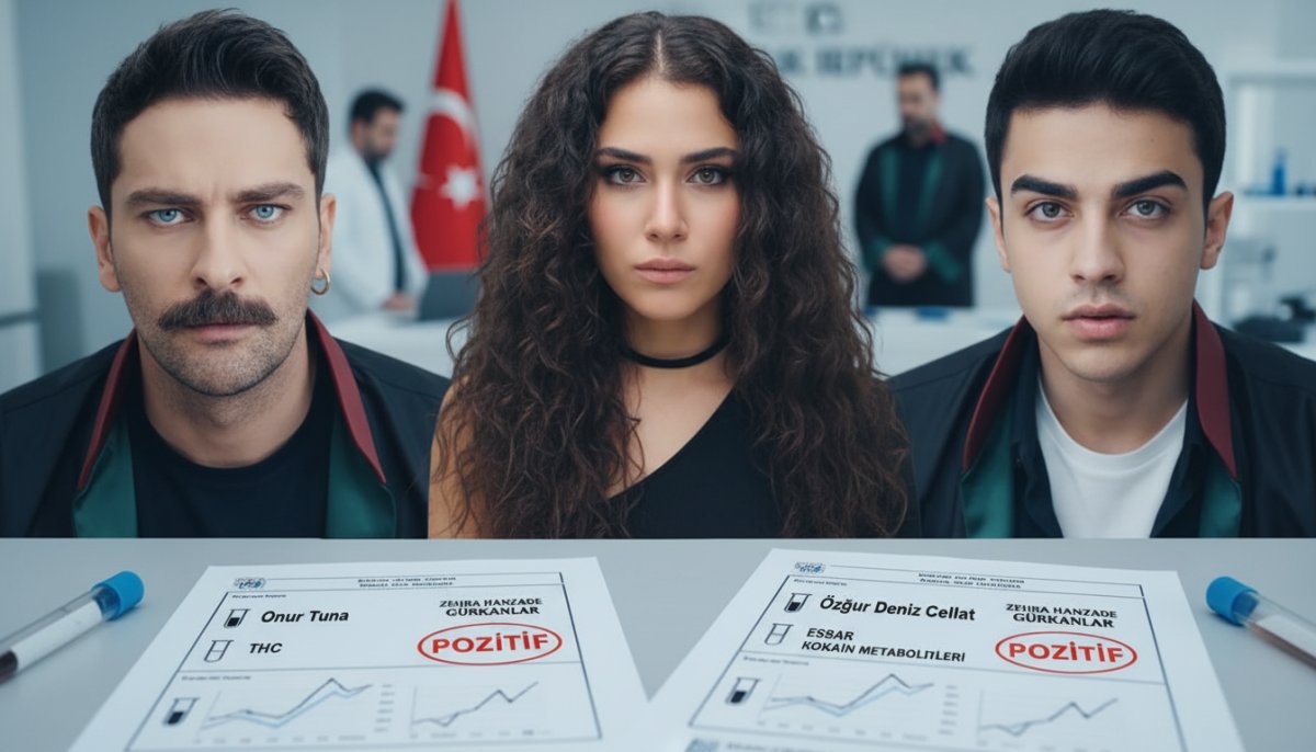 Onur Tuna, Özgür Deniz Cellat ve Zehra Hanzade Gürkanlar'ın uyuşturucu testi pozitif çıktı