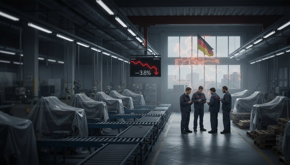 Almanya'da fabrika siparişleri yüzde 3,8 düştü: Enerji krizi ve jeopolitik riskler ekonomiyi zorluyor
