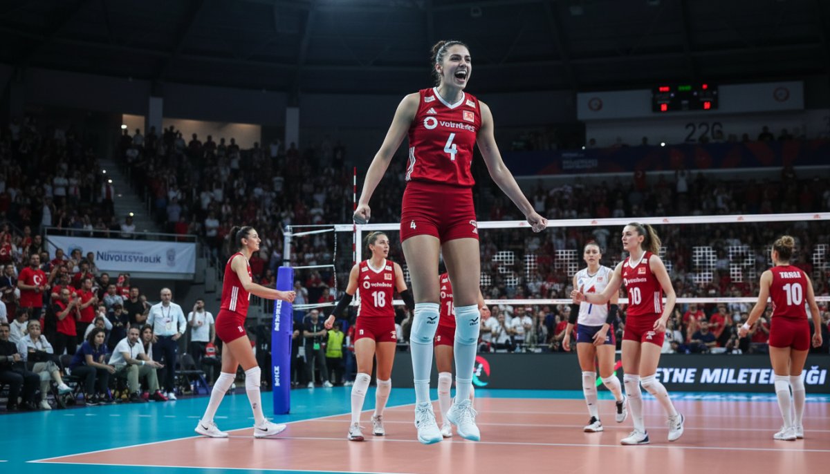 A Milli Kadın Voleybol Takımı, Fransa'yı Set Vermeden Geçti: 3-0