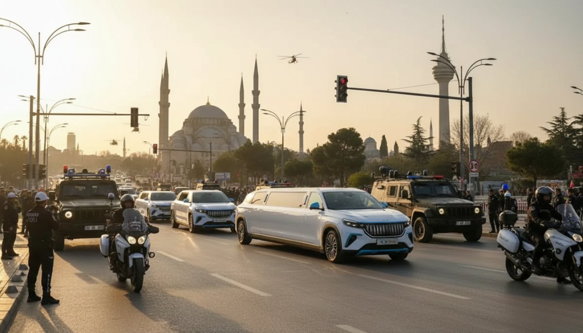 Togg Limuzinler NATO Zirvesi İçin Ankara'da Prova Sürüşü Yaptı