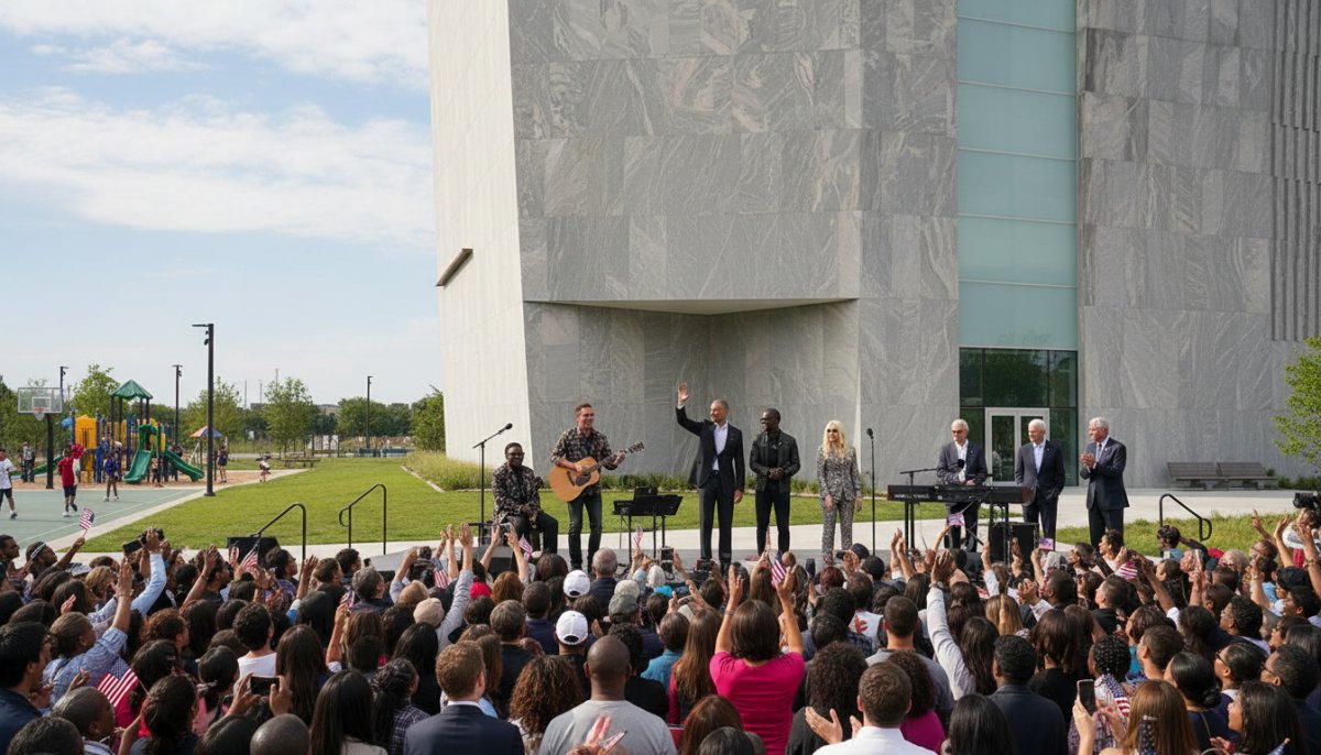 Bruce Springsteen, Stevie Wonder ve Bono, Obama Başkanlık Merkezi Açılışına Katıldı
