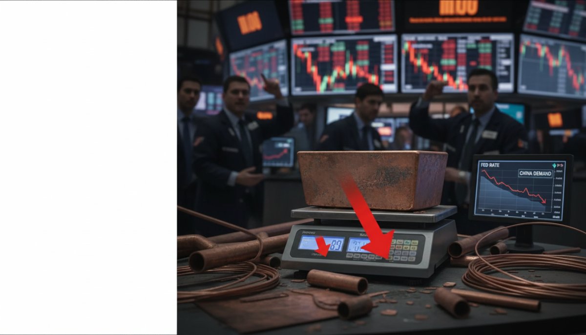 Bakır Fiyatları Sert Düşüşte: FED ve ABD Verileri Baskı Yapıyor