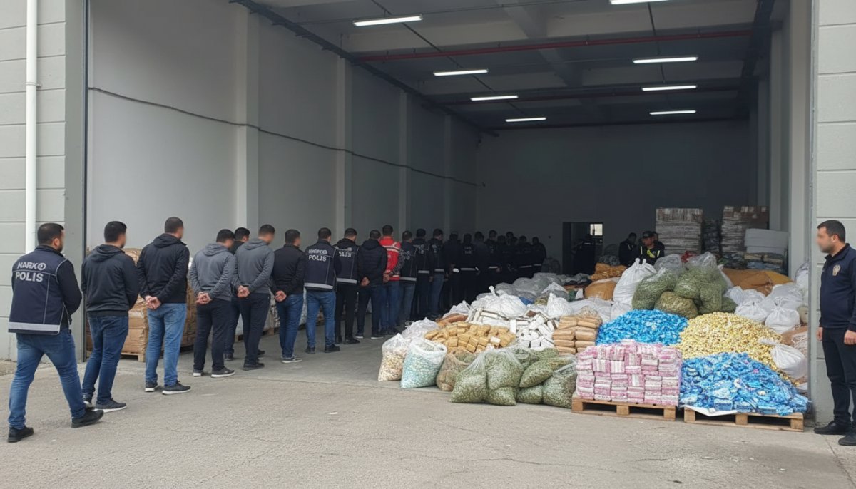 69 İlde Uyuşturucu Operasyonu: 1 Ton 916 Kilo ve 725 Bin Hap Ele Geçirildi