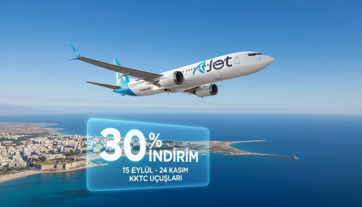 AJet, KKTC uçuşlarında yüzde 30 indirim kampanyası başlattı