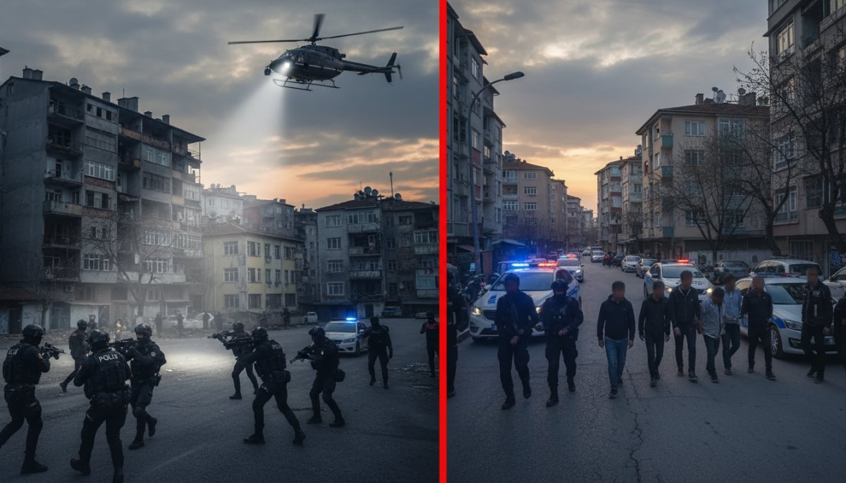 Bursa merkezli 4 ilde helikopter destekli dev uyuşturucu operasyonu: 52 gözaltı