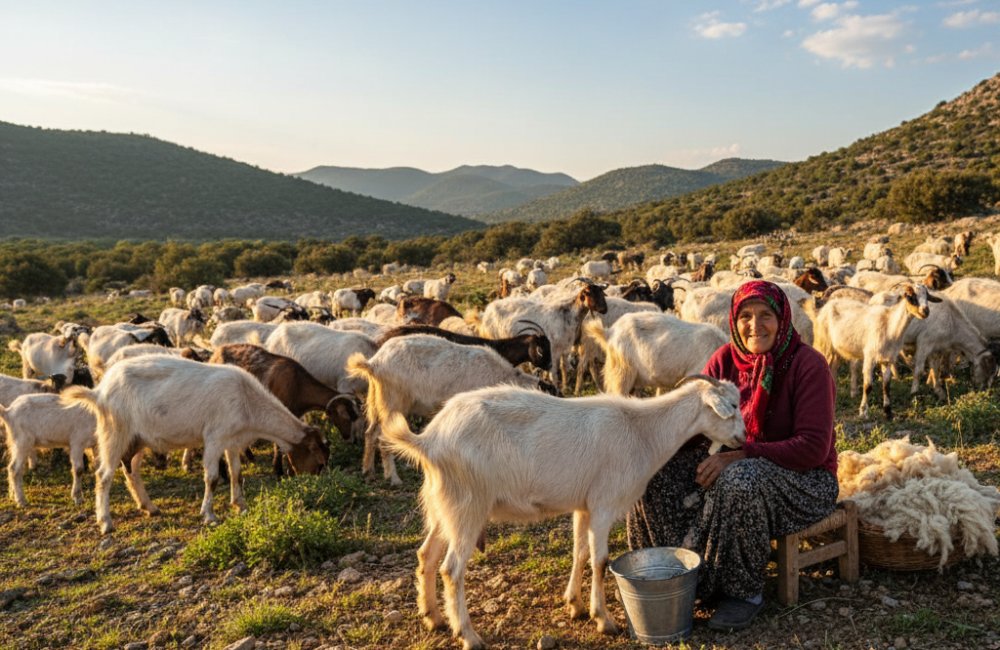Antalya'da 94 Yaşındaki Emine Nine 90 Yıldır Keçi Otlatıyor