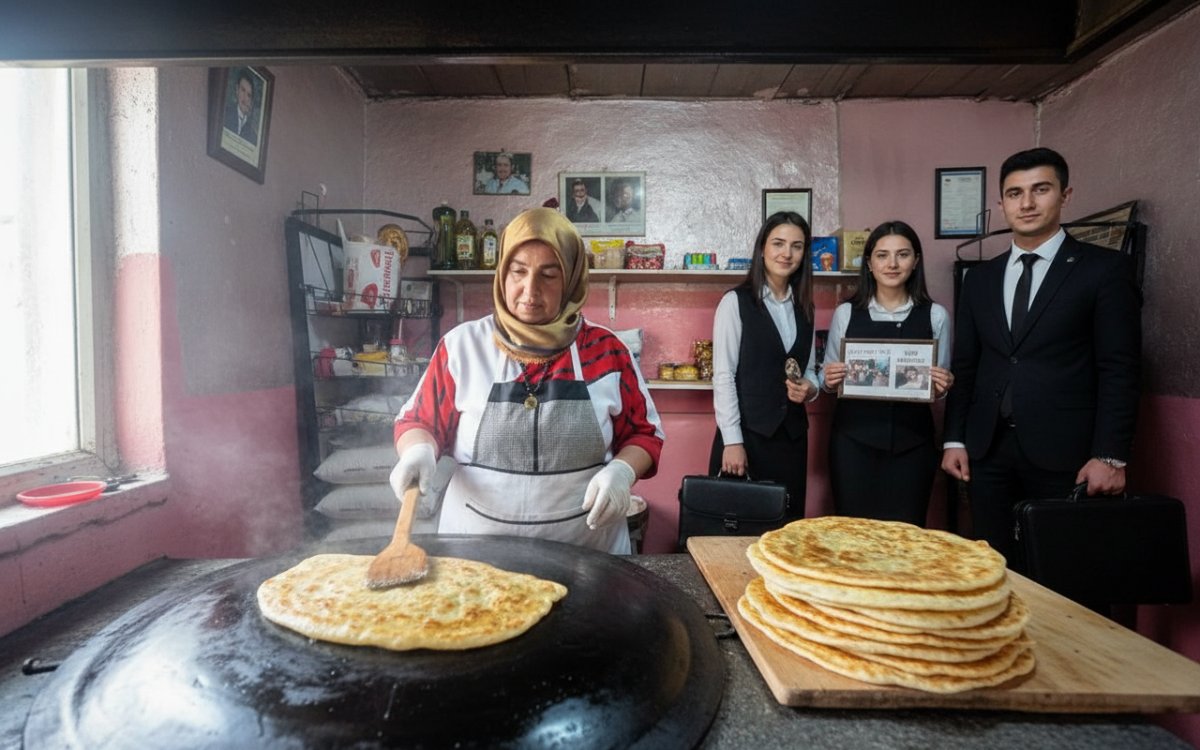 Hanım Güngör Gözleme Pişirip Satarak 5 Çocuğunu Büyüttü