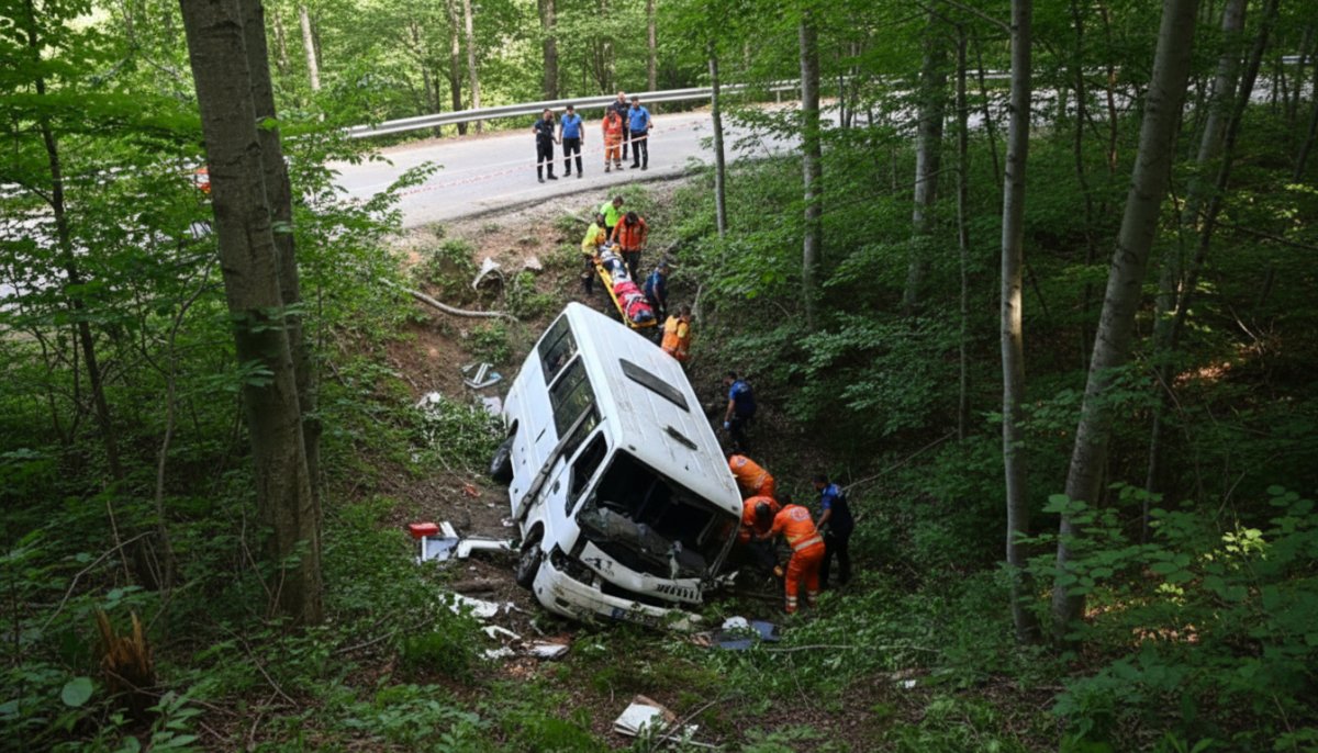 Ordu'da Feci Kaza: Minibüs Uçuruma Yuvarlandı, 9 Yaralı
