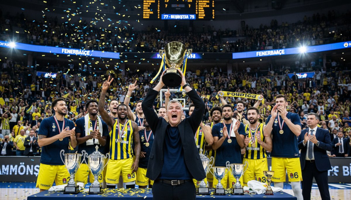 Fenerbahçe'de Jasikevicius Farkı: 3 Sezonda 8. Kupa