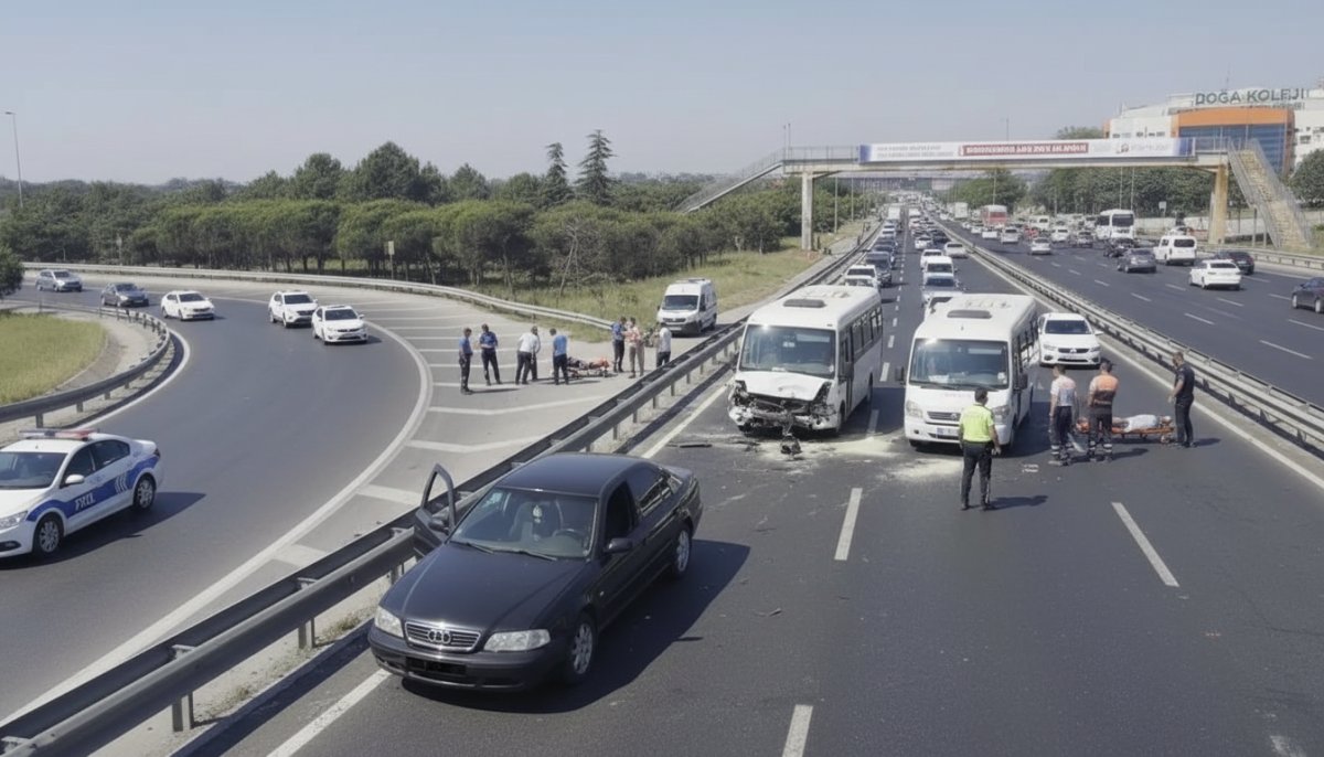 İstanbul Büyükçekmece'de Zincirleme Trafik Kazası: 4 Yaralı