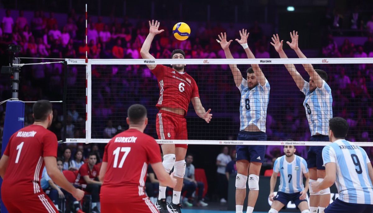 A Milli Voleybol Takımı Milletler Ligi'nde Arjantin ile Oynuyor
