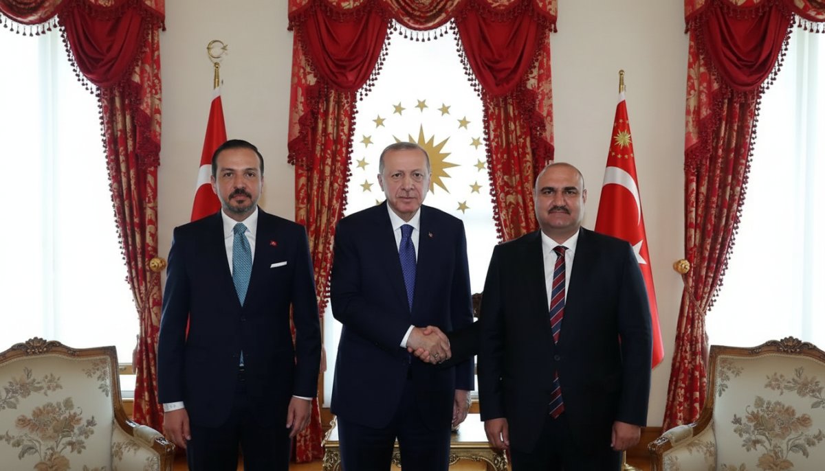 Cumhurbaşkanı Erdoğan, Kerkük Valisi Mehmet Seman Ağa'yı Kabul Etti