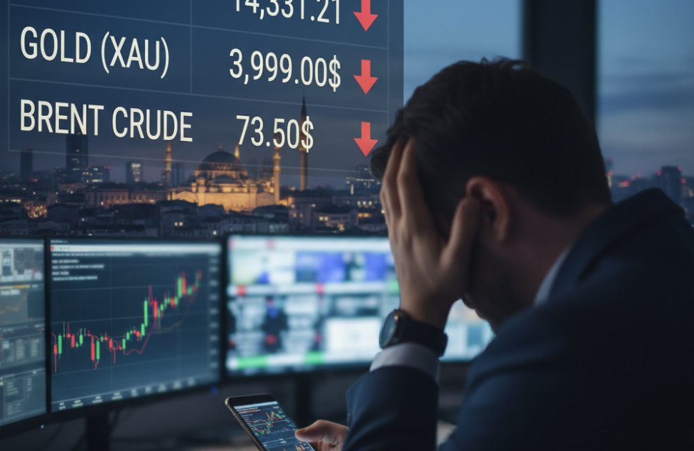 Piyasalar Düşüşle Kapandı: BIST 100 14.331'de, Altın 3.999 Dolar
