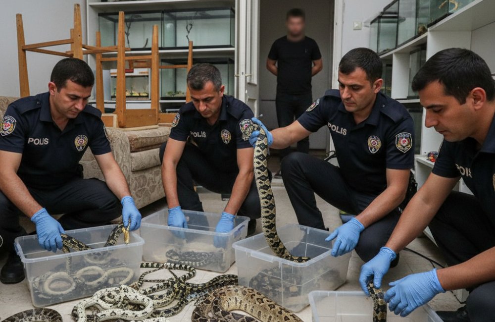 Çatalca'da Akılalmaz Operasyon: Evden 42 Yılan Çıktı!