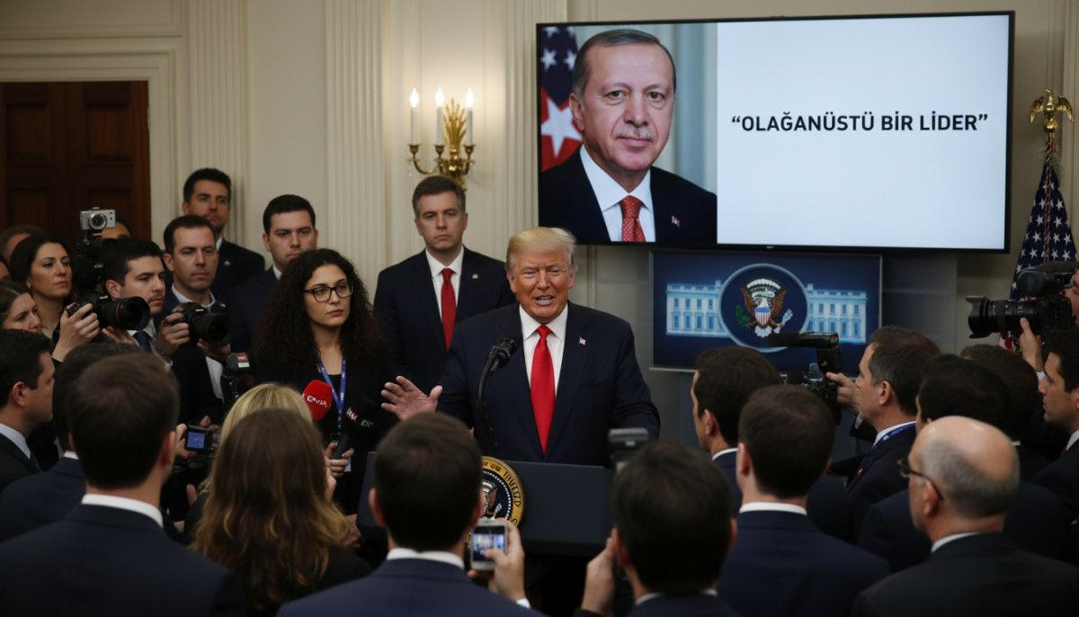 Trump'tan İsrailli gazetecinin sorusuna çarpıcı yanıt: Erdoğan olağanüstü bir lider