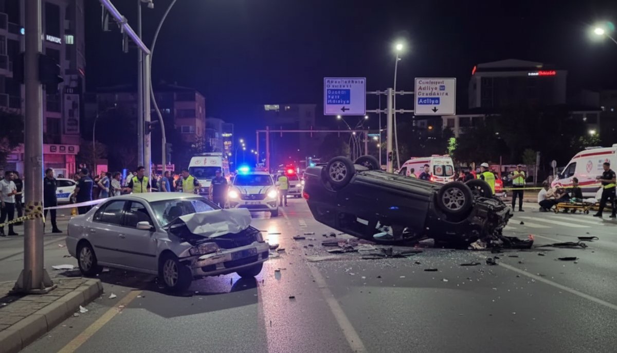 Elazığ'da Feci Kaza: Otomobil ile SUV Çarpıştı, Araç Yan Yattı, 11 Yaralı