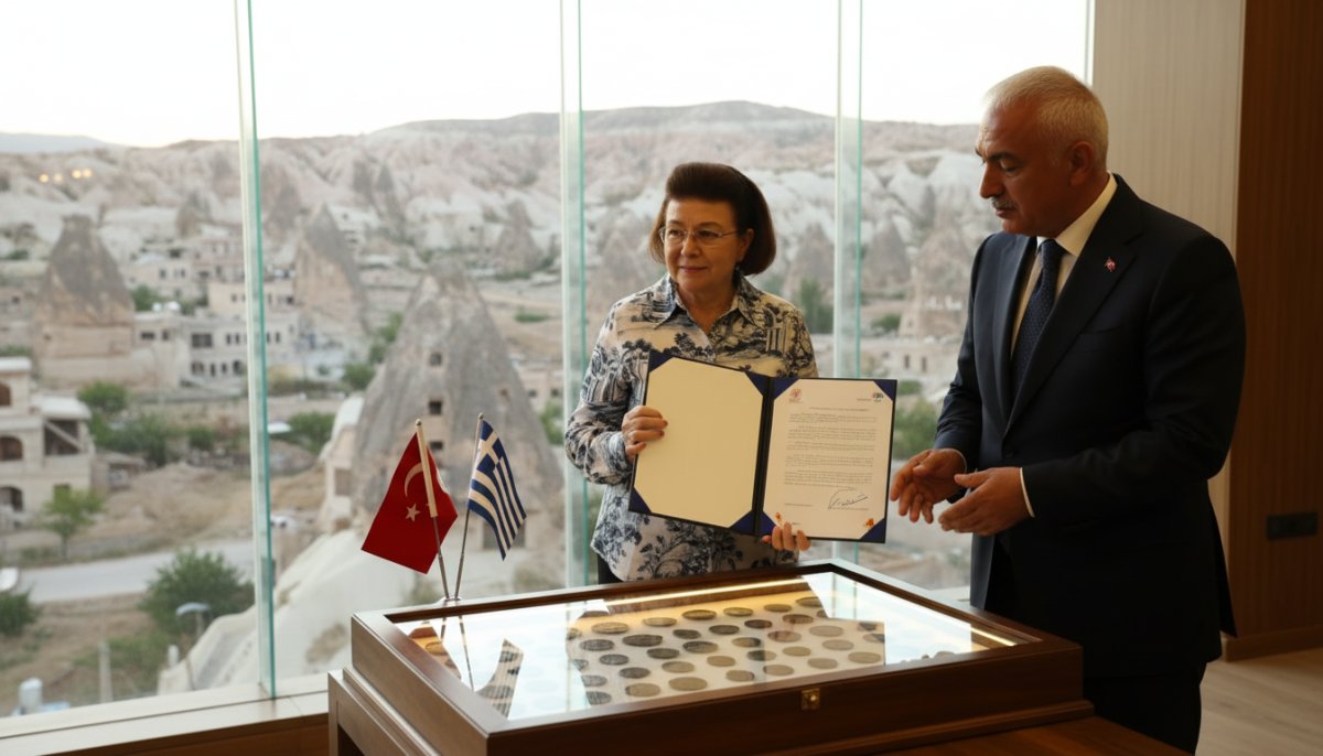 Kapadokya'da Tarihi Buluşma: Türkiye ve Yunanistan Kültürel Miras İçin Ortak Yol Haritası Çizdi