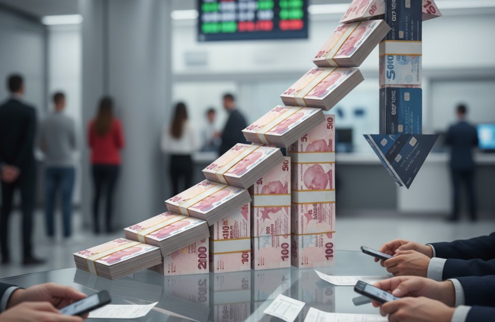 Bankacılıkta Krediler Düştü, Mevduat Hesapları Arttı