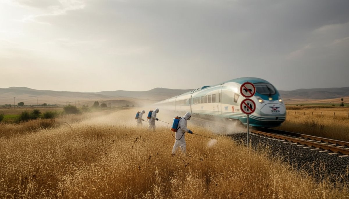 TCDD'den Tren Yollarında 15 Günlük Ot Mücadelesi Uyarısı