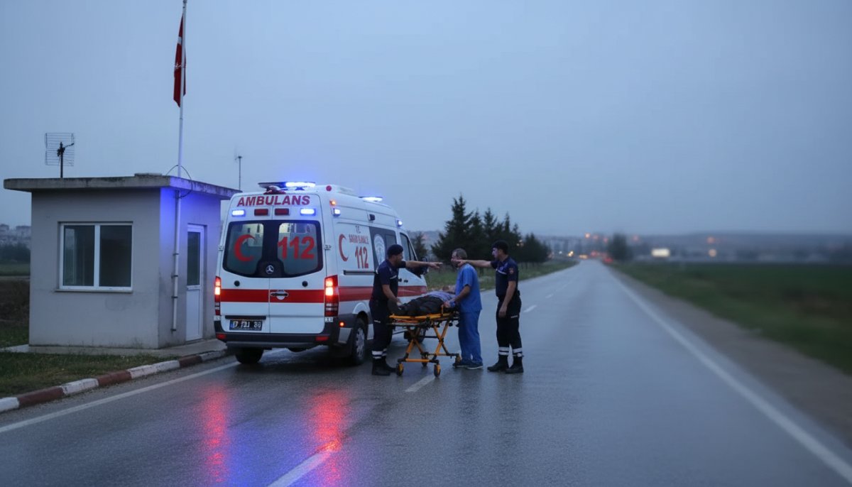 Jandarmadan yardım istedi, kalp krizine yenildi