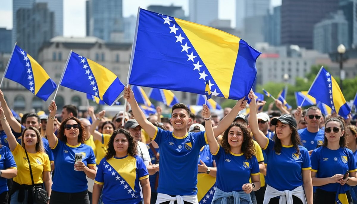 Bosna Hersekli Taraftarlar Toronto'da Dünya Kupası Coşkusu: 'Burada Olmak Bile Bonus!'