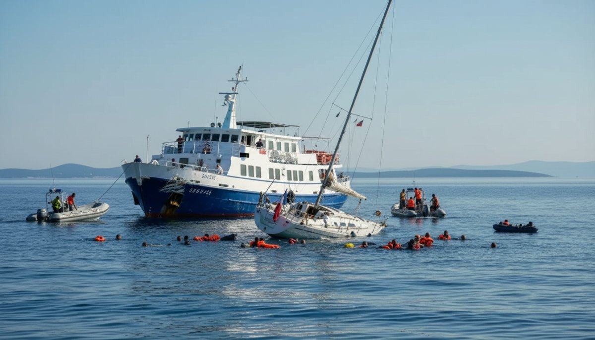 Hırvatistan'da yelkenli tekne ile yolcu gemisi çarpıştı: 3 ölü, 4 yaralı