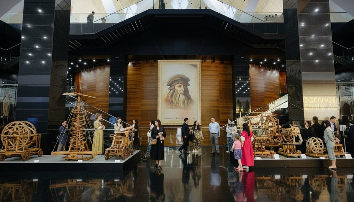 Rönesans'ın Dâhisi Leonardo da Vinci'nin İcatları Astana'da Sergileniyor
