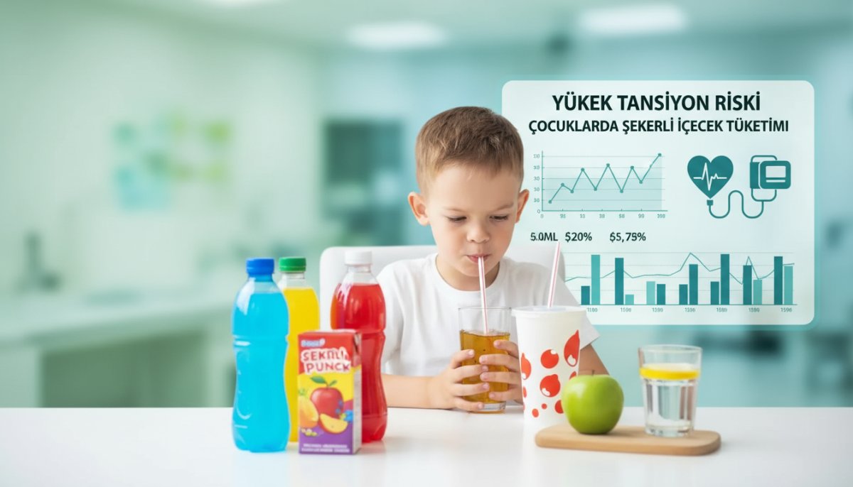 Çocuklarda Şekerli İçecek Tüketimi Yüksek Tansiyon Riskini Artırıyor