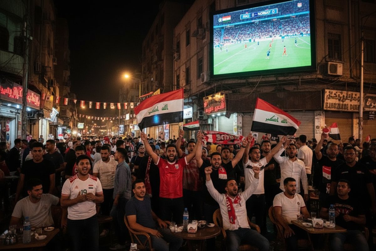 Irak Milli Takımı'nın Norveç Maçı Öncesi Sokaklarda Bayram Havası