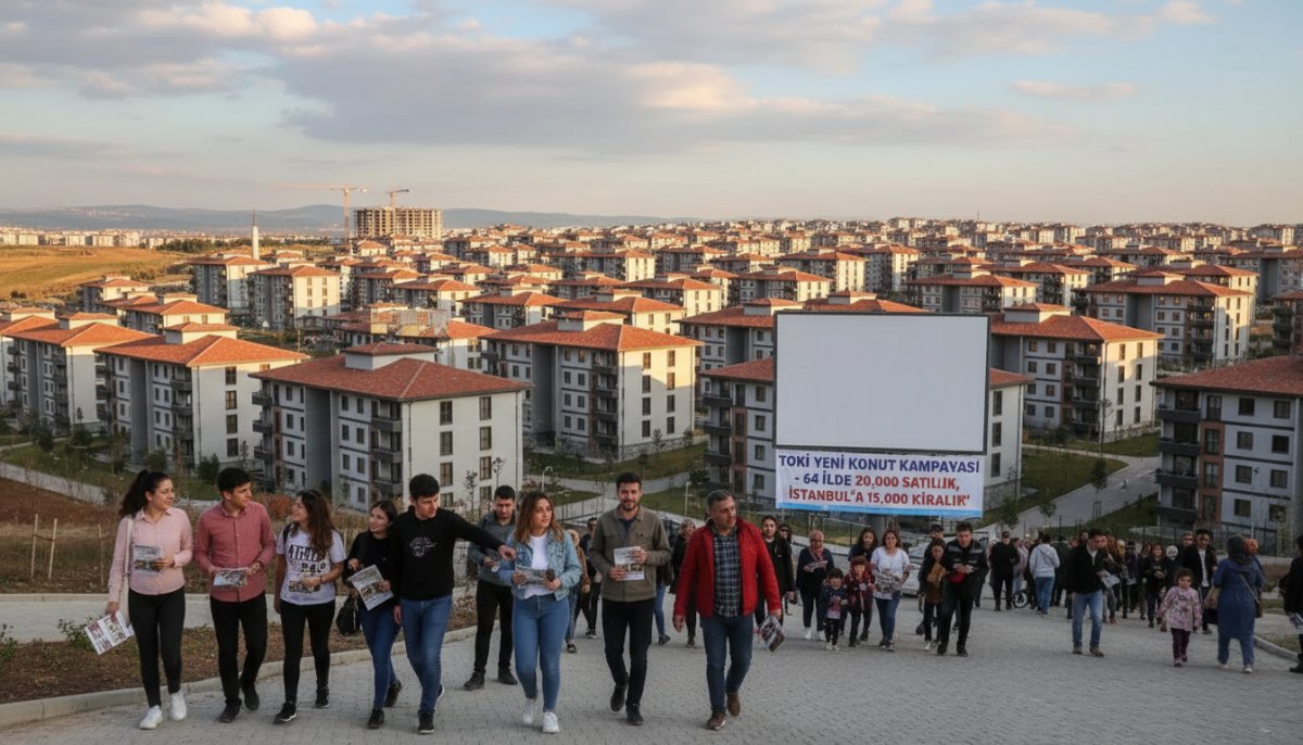 TOKİ 64 ilde 20 bin konutu satışa sunuyor! İstanbul'da 15 bin konut kiralanacak