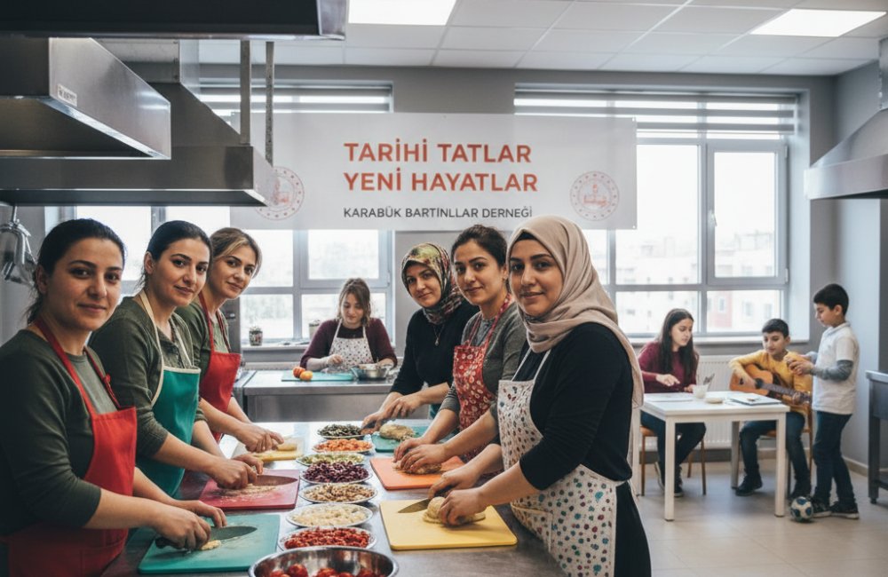 Karabük Bartınlılar Derneği'nin Tarihi Tatlar Yeni Hayatlar projesine 500 bin TL hibe