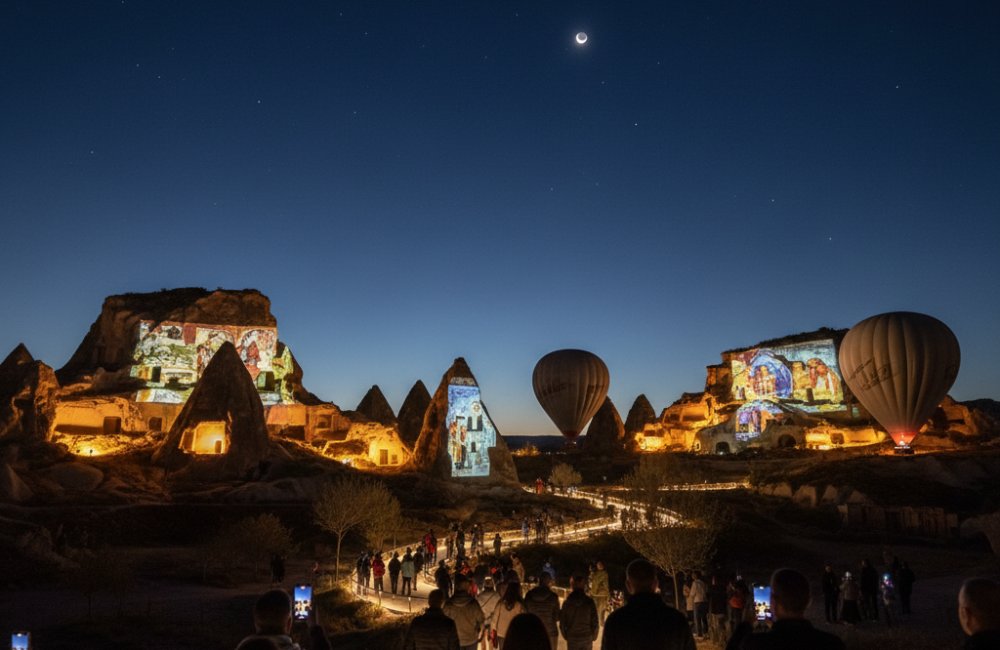 Göreme'de gece müzeciliği başlıyor! Kapadokya artık geceleri de aydınlanacak!
