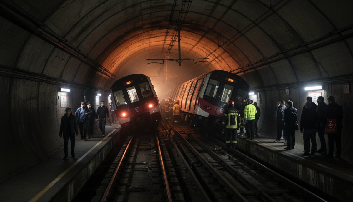 SON DAKİKA | Kadıköy-Sabiha Gökçen Metro Hattı'nda Raydan Çıkma: Yolcular Tünelde Yürüdü