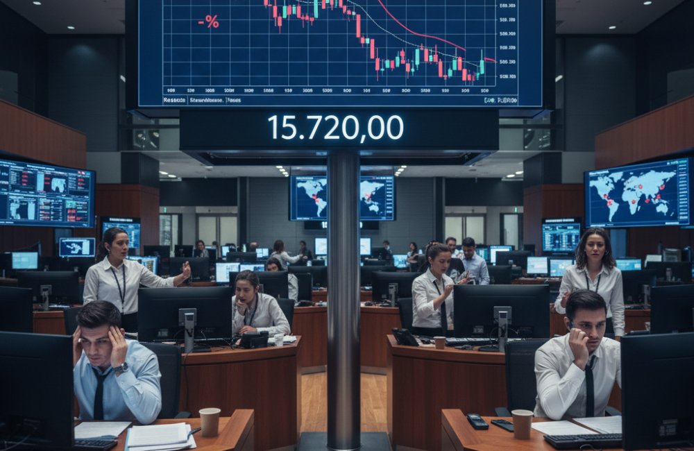 VİOP'ta BIST 30 endeks kontratı güne düşüşle başladı: 15.720 puandan işlem görüyor