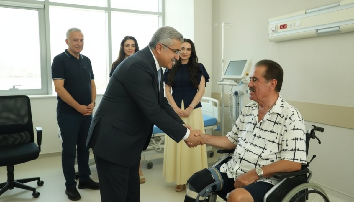 AK Partili Hüseyin Yayman İbrahim Tatlıses'i Ziyaret Etti