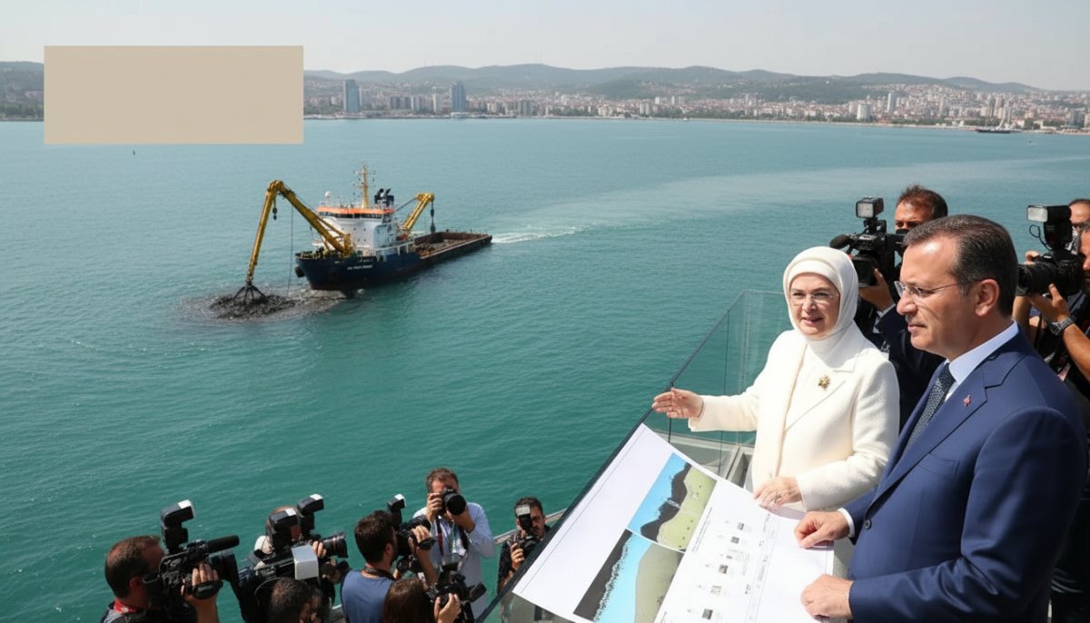 Emine Erdoğan, Çevre Bakanı Murat Kurum’u Dip Çamuru Temizliği İçin Tebrik Etti