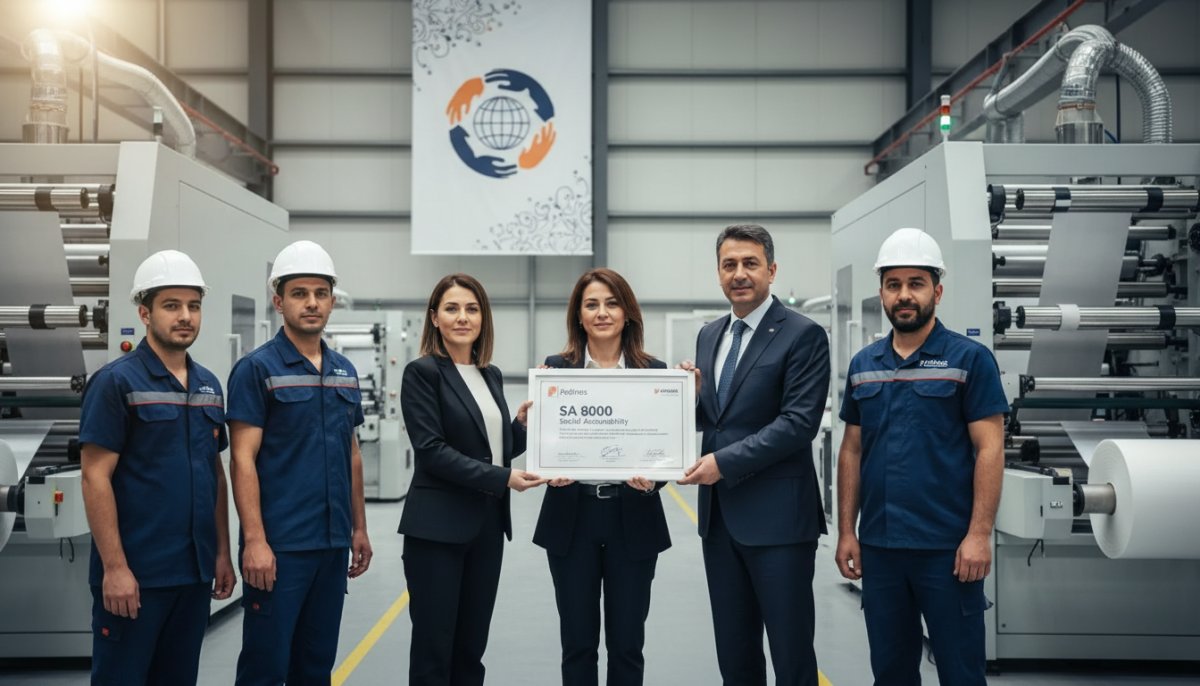 Polinas, esnek ambalaj sektöründe SA 8000 belgesi alan ilk şirket oldu
