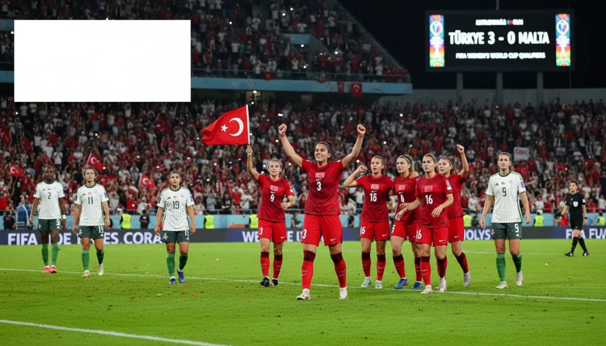 A Milli Kadın Futbol Takımı, Malta'yı 3-0 Mağlup Etti