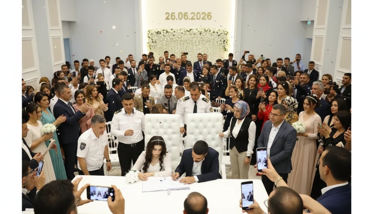 Çiftler 26.06.2026'da Evlenmek İçin Nikah Dairelerine Akın Etti