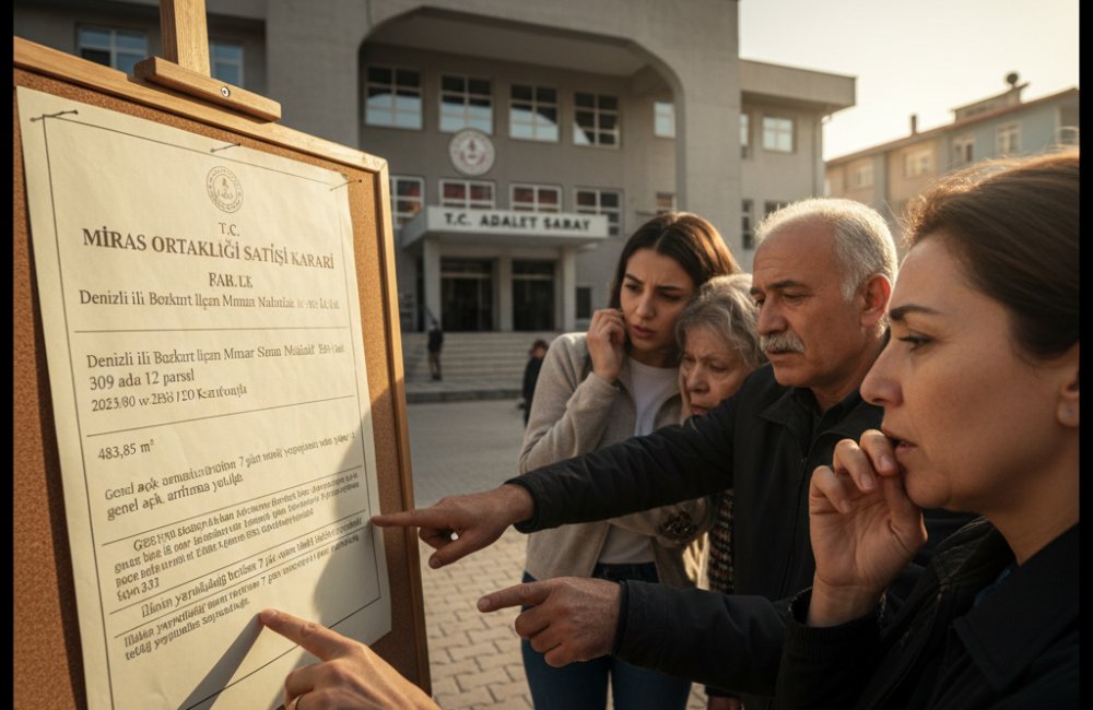 T.C. Çardak Sulh Hukuk Mahkemesi'nden Miras Ortaklığı Satışı Kararı