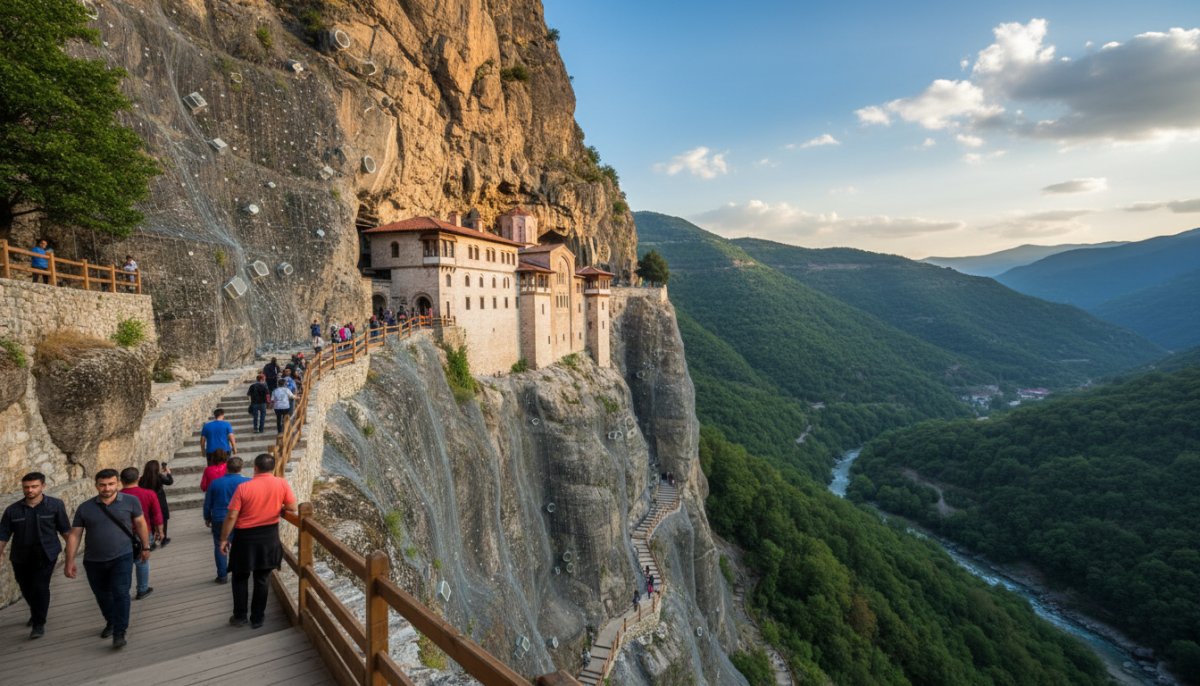 Sümela Manastırı Ziyarete Açıldı: İlk Etap Çalışmaları Tamamlandı