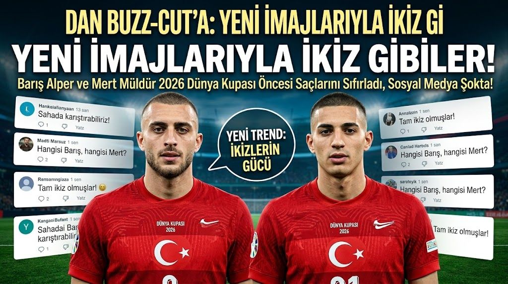 Barış Alper Yılmaz ve Mert Müldür'ün Dünya Kupası öncesi saç stilleri sosyal medyada gündem oldu