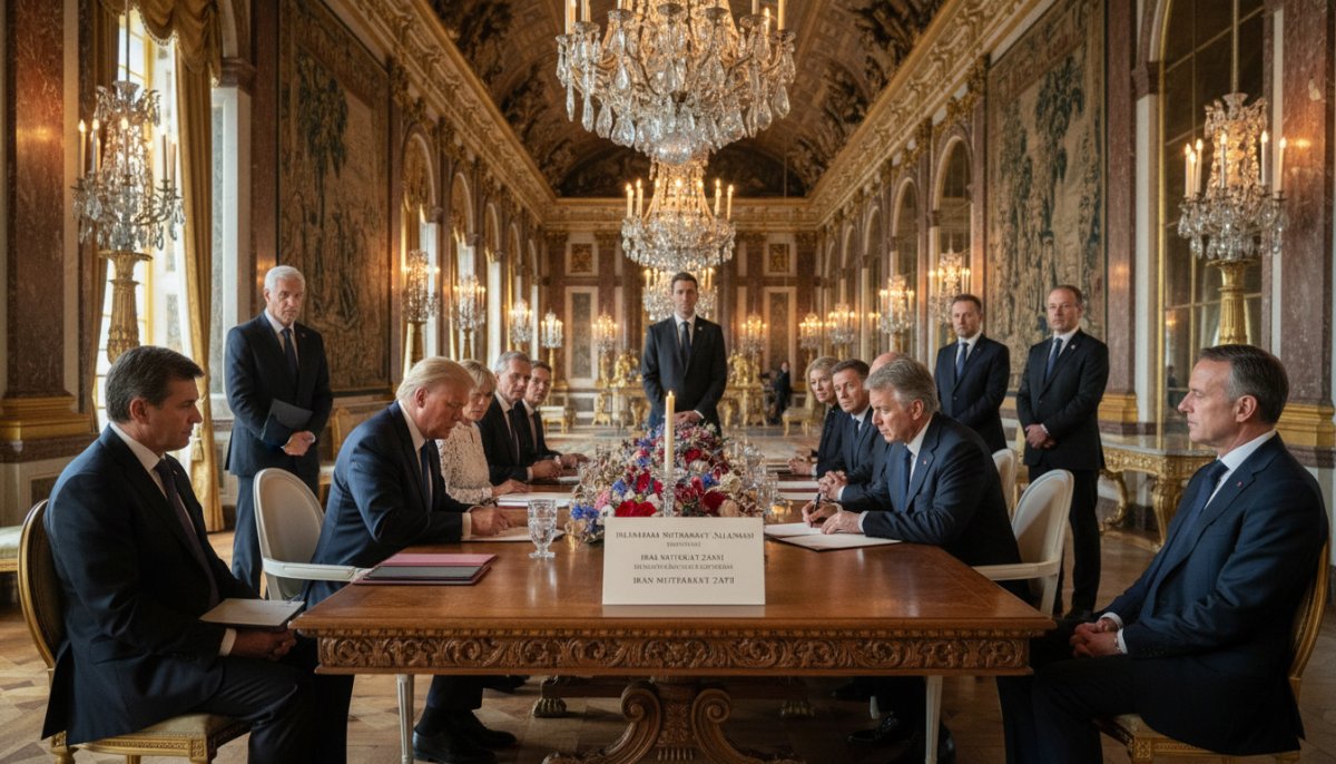 Tarihi İmza Kameralara Yansıdı: Trump, İran Mutabakatını Versay'da İmzaladı
