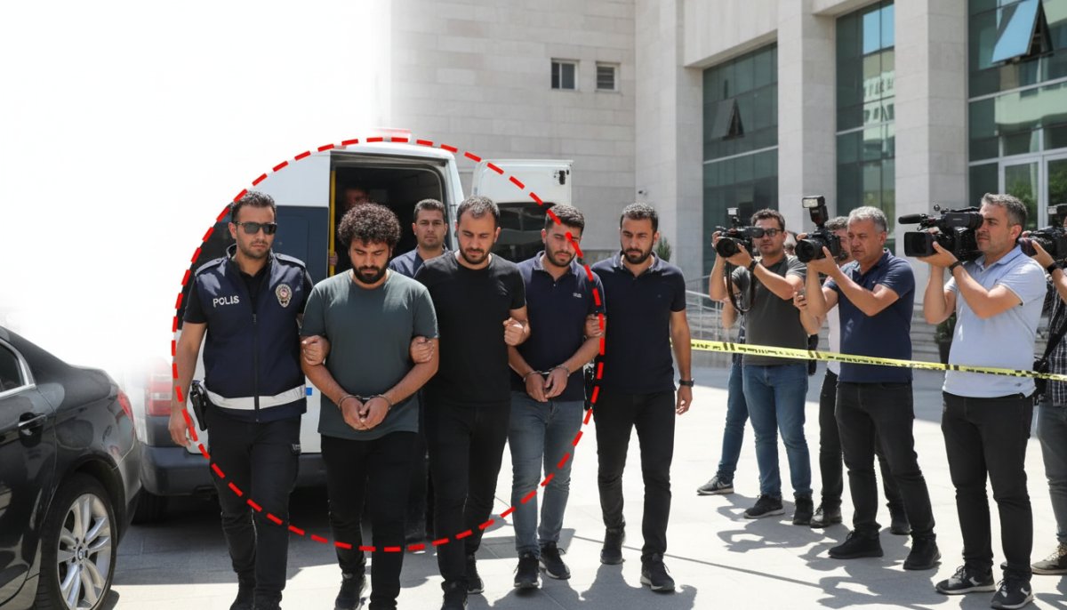 Aydın’daki çifte cinayet şüphelisi Erkan Aslan ve 4 zanlı adliyede