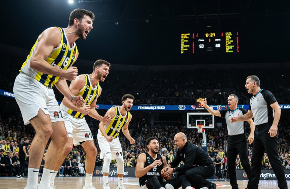 Fenerbahçe Beko, Beşiktaş GAİN’i 25 Sayı Farkla Geçti: Seride Durum 1-1
